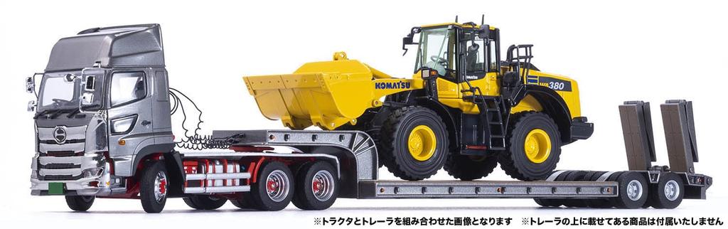 Platz X Kencraft Scale Hino Profia SS 6x4 High Roof Light Gunmetallic Current Model Painted Diecast Model KK1300SSGM 1/50