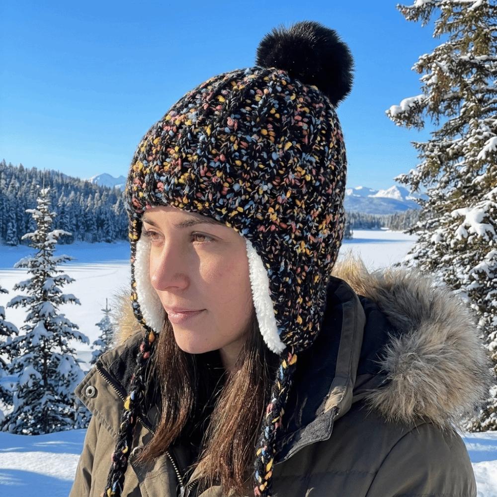 Warm Ear Protection Hat Wool Lei Feng Hat Comfortable Knitted Beanies Hat Cold Weather