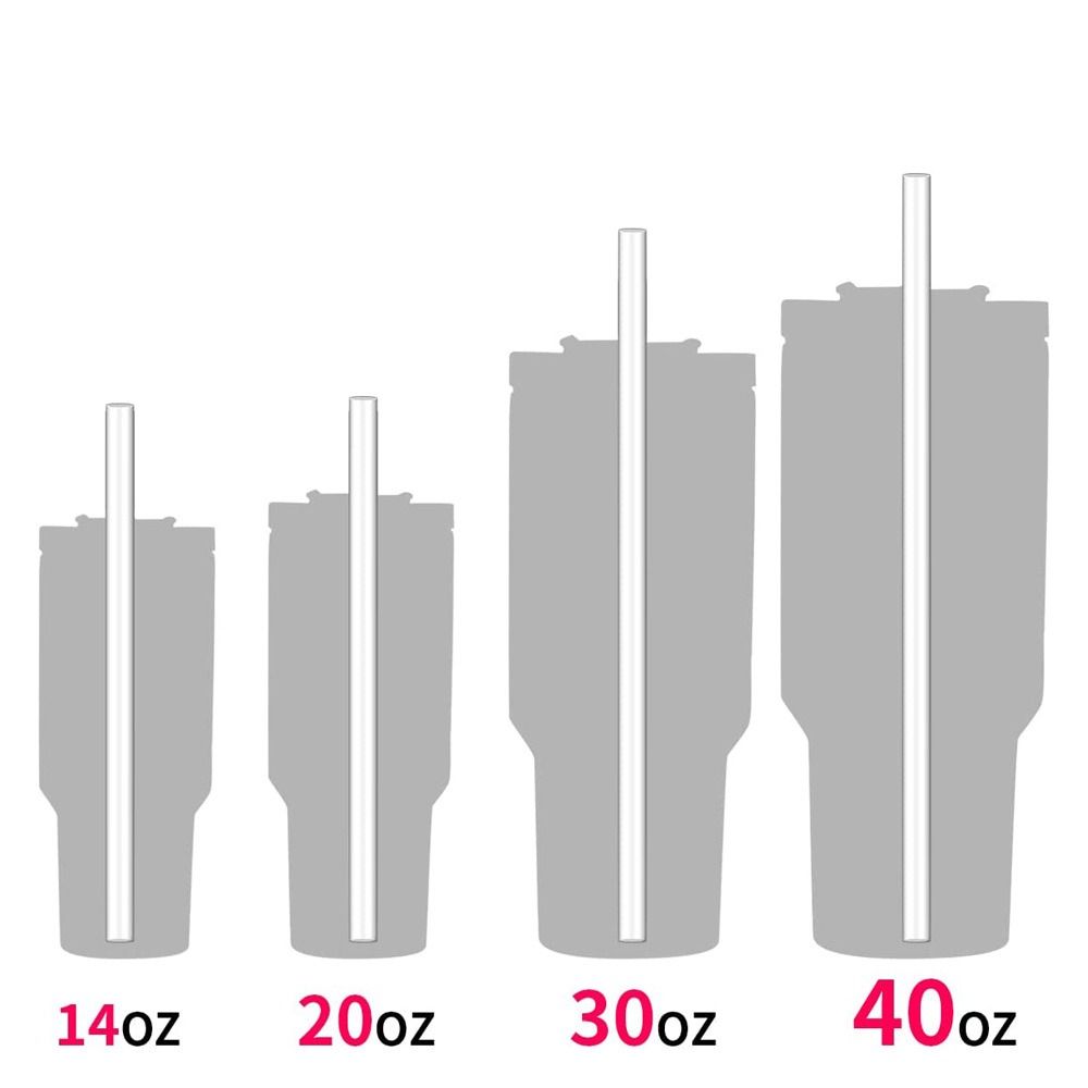 1Sets Drinking Plastic Straws with Brush Replacement Straw Durable Cup Straw