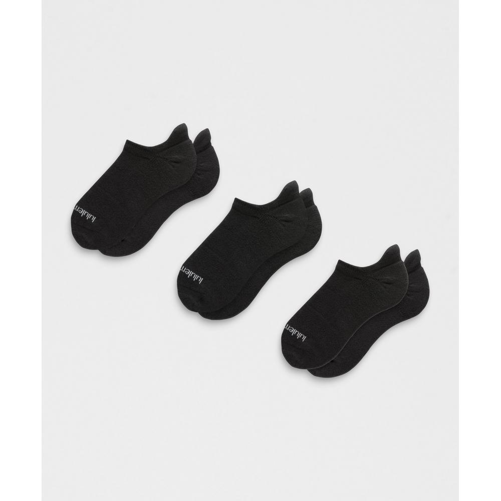 Lululemon Unisex Daily Essential Tab Socks 3 Pack Black