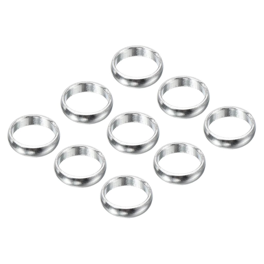 PATIKIL Dart Shaft Ring Aluminum Dart Accessories for Plastic and Nylon Shafts 9 Pieces Silver Tone O-Ring