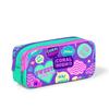 coral high Kids Water Green Purple Patterned Two Compartment Pencil Bag 22159