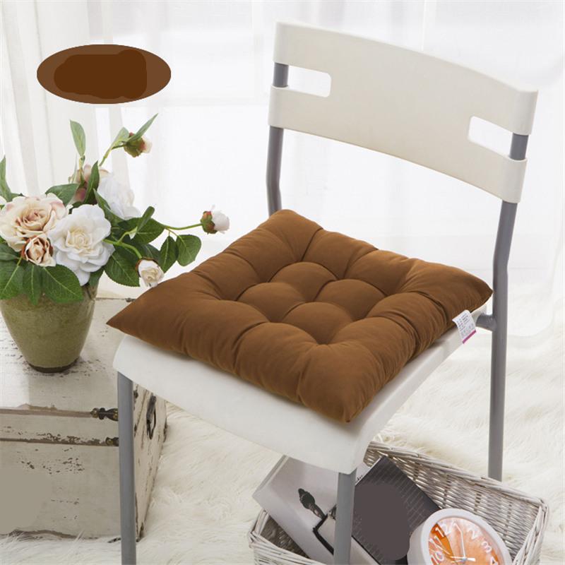 Утолщенная однотонная подушка для стульев в офисе, мягкая подушка для компьютерного сиденья, татами, подушки для квадратных стульев в гостиной, коврики