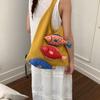 Crochet Weave Knitted Bag Cotton Beach Bag Trendy Fish Shoulder Bag  Tote Bag