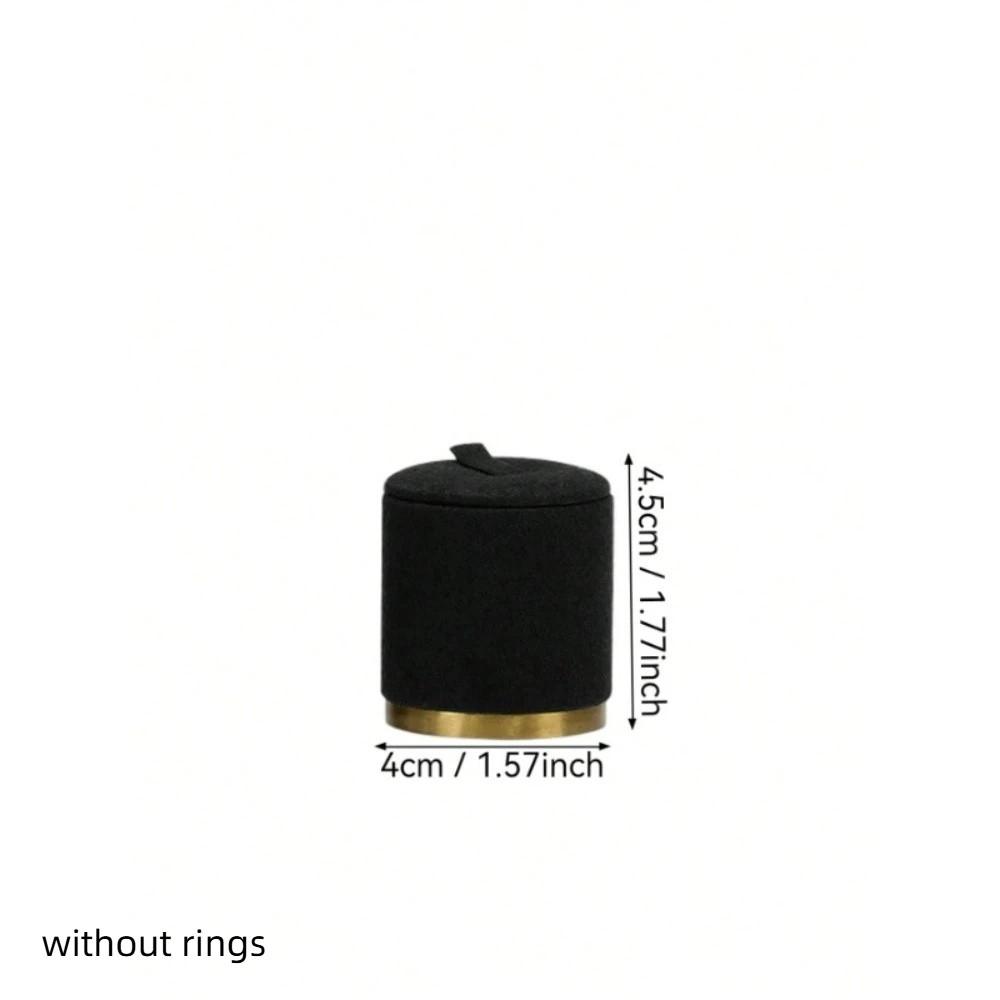 New ultra-fiber Ring Display Stand Jewelry Storage Metal Base Jewelry Tower High and Low Desktop Rings Display Rack