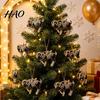 Festive Party Supplies for Christmas Black Goat Tree Hanging Ornament, 2D Acrylic Winter Wonderland Favors Pendant, Decorative Car Accessory