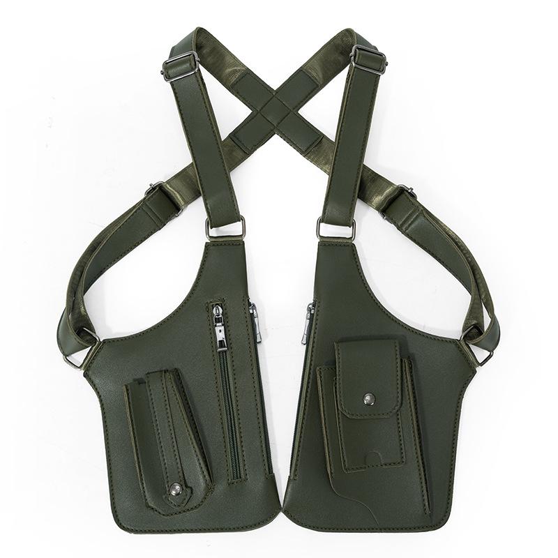 Мужская и женская ретро-сумка-жилет через плечо – многофункциональная подмышечная сумка-слинг для телефона и использования на открытом воздухе