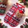 Knitted Cat Vest Christmas Pet Sweater Small To Large Cats Winter Warm Backless Jumper