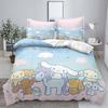 Sanrio Pom Pom Purin Cinnamoroll Постельные наборы Одеяло Стеганое покрывало Покрывало на кровать Пододеяльник Наволочка Наборы из 2-3 предметов для детей и взрослых