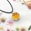 Beautiful Dandelion Necklace Eternal Flower Clavicle Chain Male and Female Couples Crystal Dried Flower Glass Ball Pendant Accessories