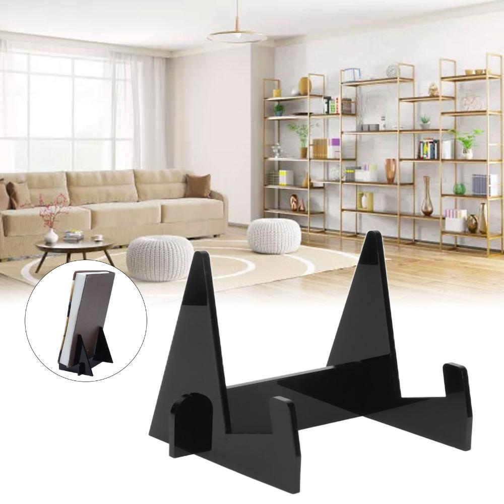 Acrylic Acrylic Book Display Stand Adjustable Bookrack Portable Bookshelf Office Desks