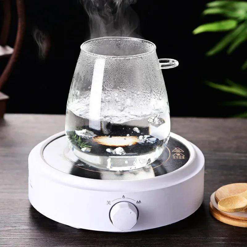 Transparent Glass Tea Jar with Lid Spoon Sealed Food Storage Containers Glass Jar Grains and Sugars Tea Can Sealed Storage Jars