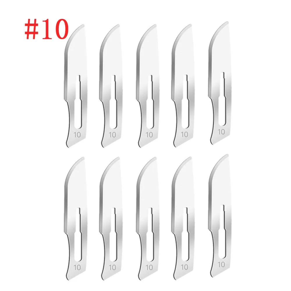 Хирургический скальпель из углеродистой стали с лезвиями и ручкой, скальпель, режущий инструмент своими руками, ремонт печатных плат, хирургический нож для животных, дропшиппинг, хирургический нож