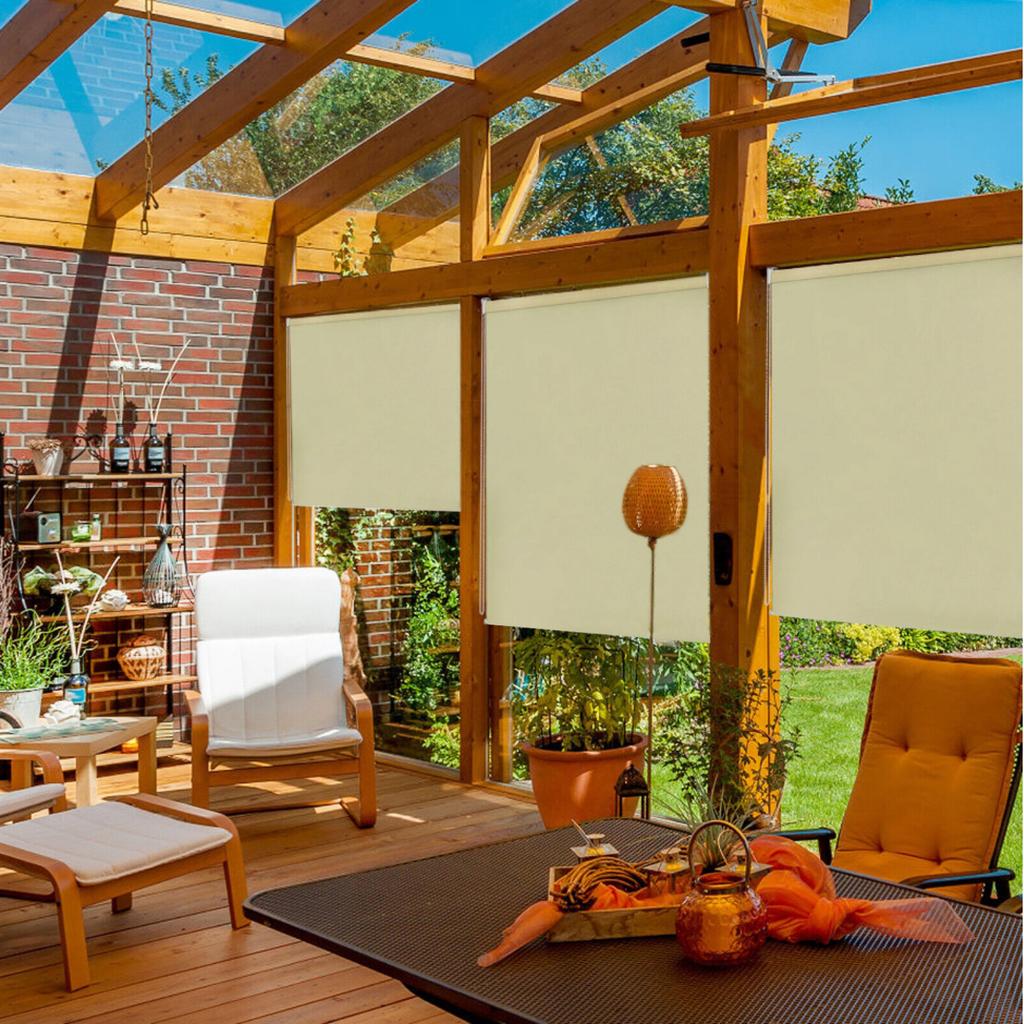 Balcony awning, external vertical roller blind, terrace cover, blackout