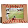 Soccer Balls Wooden Picture Frame, Birthday Gifts for Team Players Coach Brother Friends, Black and White Soccer Picture Frame Fits 4x6 Inch Photo,
