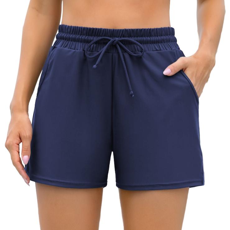 CHARMLEAKS Женские шорты для плавания Charmo, однотонные плавки-танкини с ремешками, трусы для плавания, шорты для мальчиков с карманами