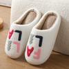 Order One Size Up Winter Cartoon Slippers for Women Cute Warm Cozy Home Shoes Indoor Shoes
