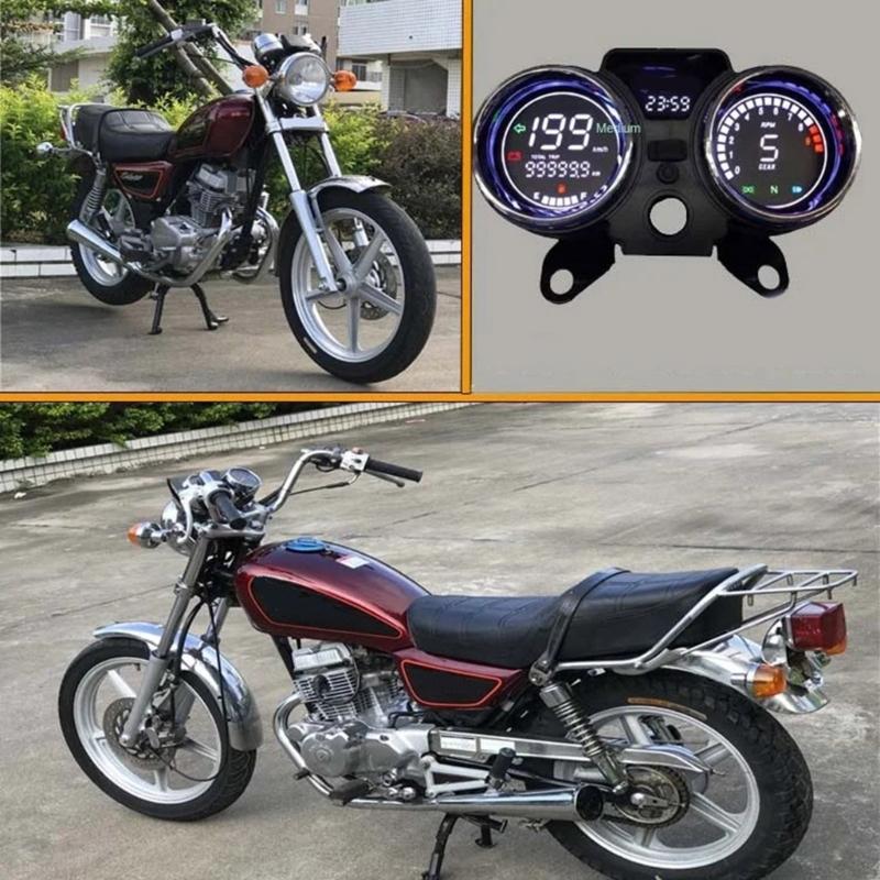 Цифровой спидометр одометр приборная панель подходит для RC250 150Gato 250cc водонепроницаемый мотоциклетный прибор светодиодный тахометр