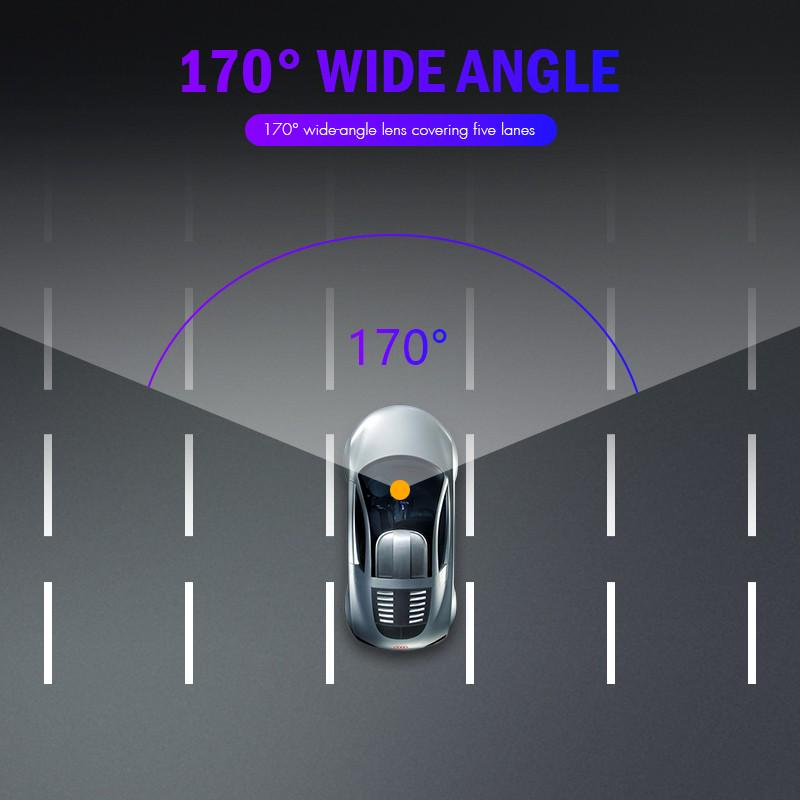 4 Inch High-definition Night Vision Front and Rear Dual Recording 1080P Dash Cam