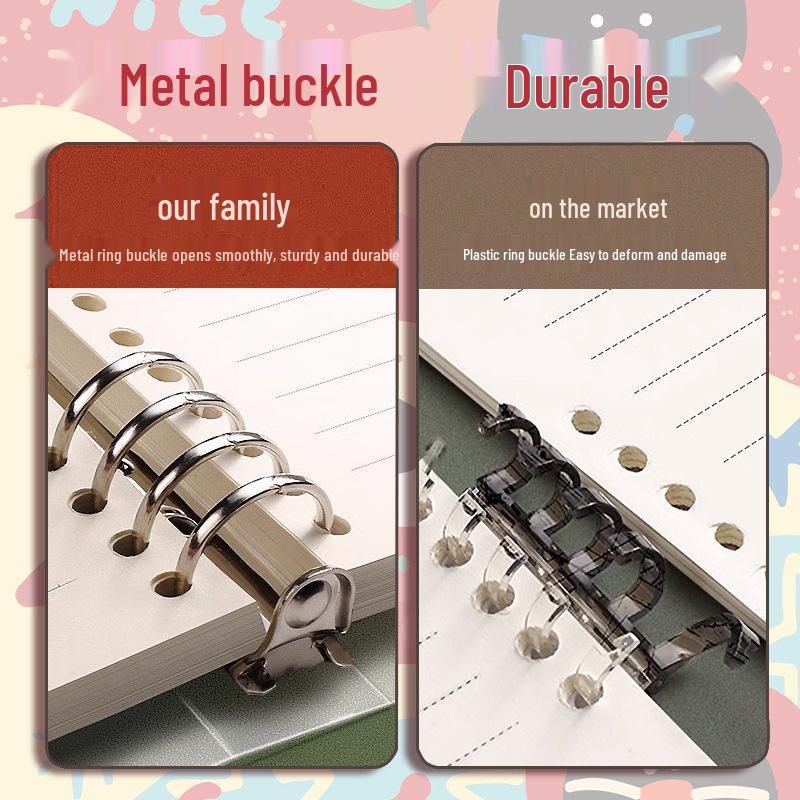 Съемный B5 Милый Яблочный Кот Блокнот на Спирали: Удобная для рук и плотная для студентов