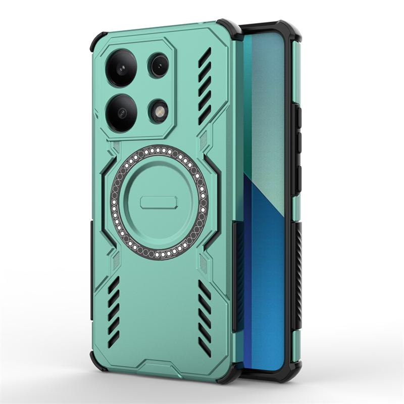 Чехол для Xiaomi Redmi Note 13 4G Чехол Redmi Note 13 4G Противоударный Магнитная Адсорбция Беспроводная Зарядка Крышка Для Чехла Redmi Note 13 4G