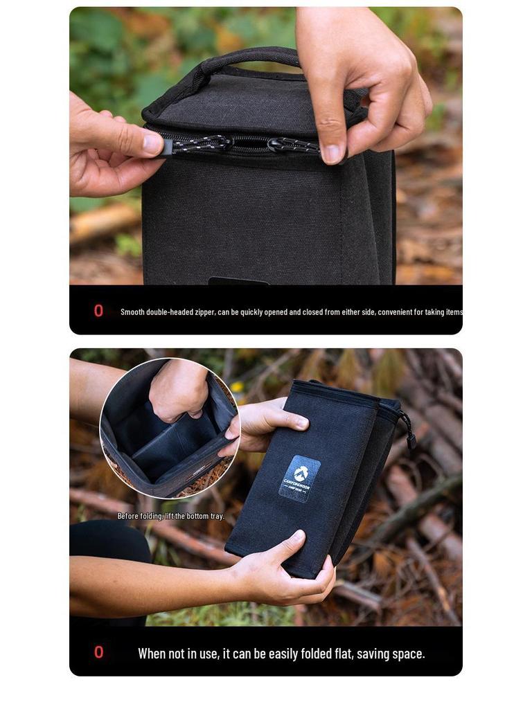 Koman BKT-9-BC Большая сумка для кемпинговой лампы - Плотный холст для ламп, газовых баллонов и головок горелок