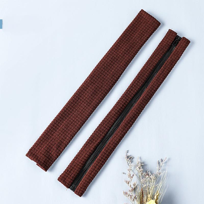 Одна пара однотонных универсальных водонепроницаемых чехлов на подлокотник для офисного стула, домашний эластичный грязеотталкивающий чехол на молнии