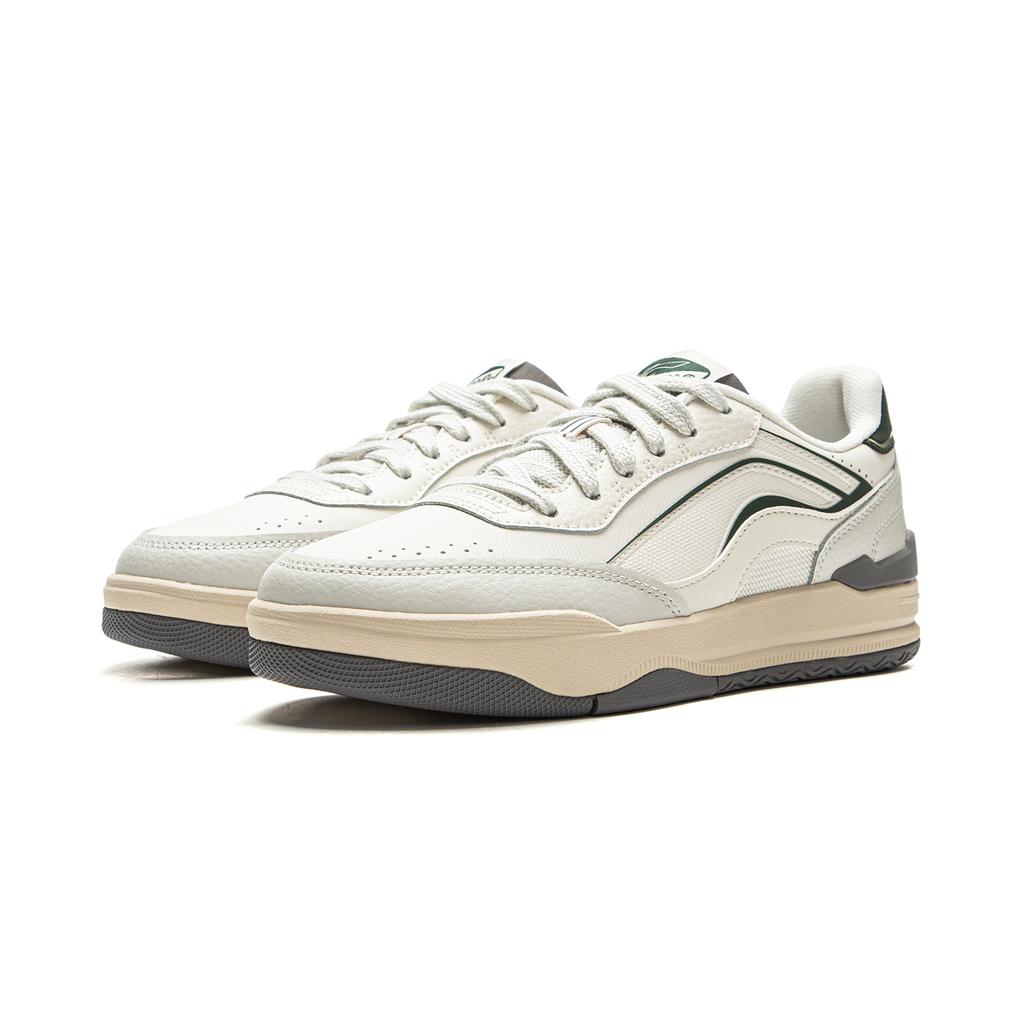 Li Ning Moon Glaze Нескользящие, Износостойкие, Дышащие Низкие Кеды для Скейтбординга Женские Бело-серые AGCV334-1