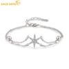 Hexagonal Star Zircon Bracelet Ladies Jewelry Wedding Promise Party Gift