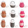 1Pcs Stackable Thermal Bento Box Eyeglass Bear Food Storage Container Durable Lunch Box