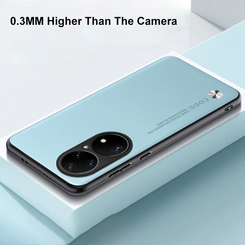 Роскошный чехол из искусственной кожи для Huawei P50 Pro Задняя крышка Силиконовый противоударный Чехол для телефона с полной защитой для HuaweiP50 Pro P50Pro