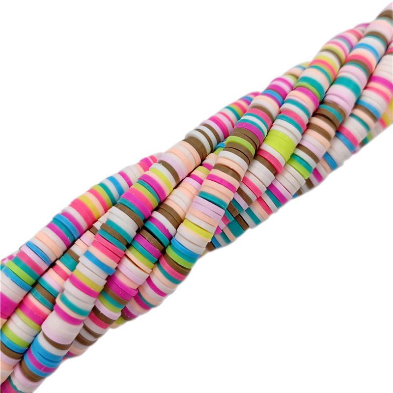 Necklace Bracelet Jewelry Making Multicolor Loose Beads Rainbow Soft Clay DIY For Pendant 13 Colors Mixed Style