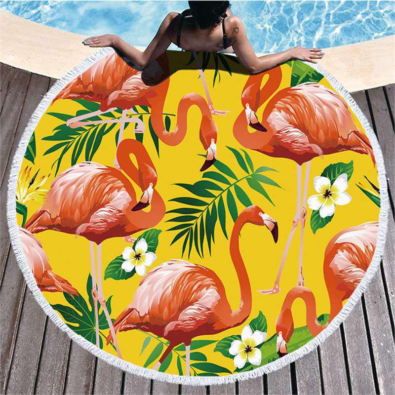 Flamingo Series Ultra-Fine Fiber Beach Towel & Indoor/Outdoor Mat