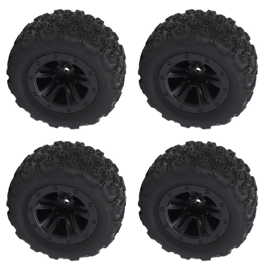 4 Pcs RC Wheel Tire Superior Handling Enhanced Control Abrasion Resistant Rubber Wheel Tyre for WLTO