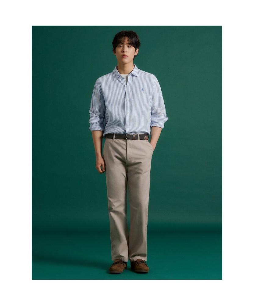 Binpolmen Летние Хлопковые Брюки Чинос Бежевые