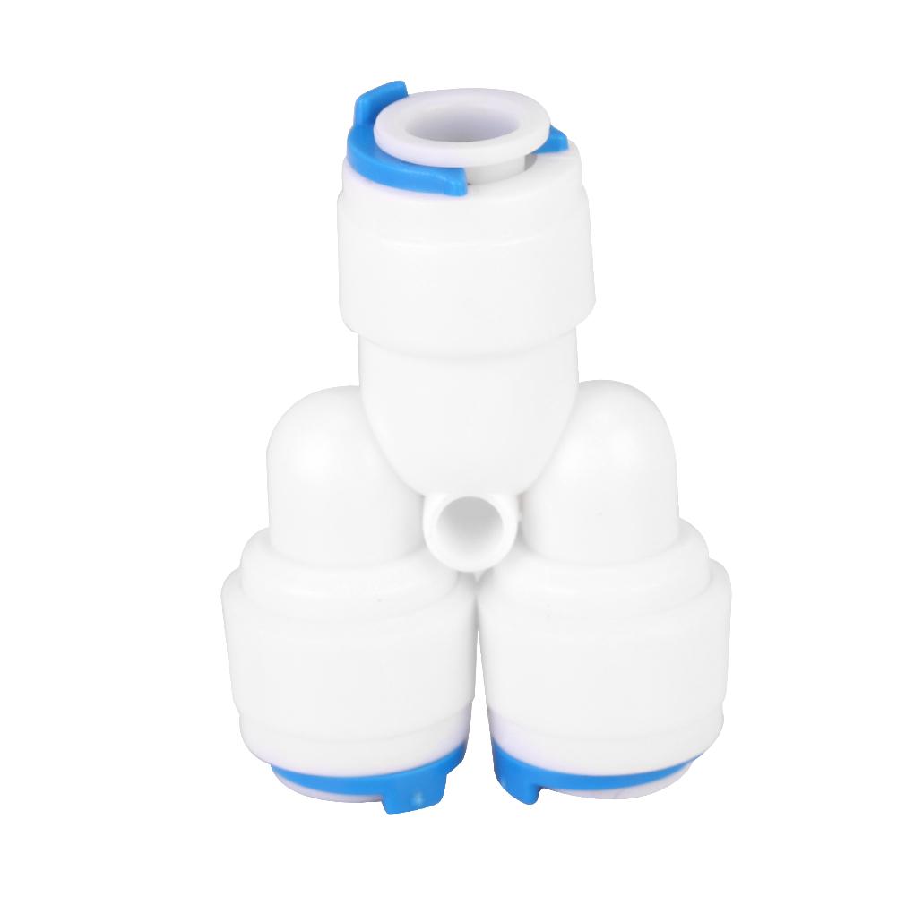 PE Pipe Connector Joint for Water Purifier Pipe Fitting (702Y G1/4 Y Tee 5Pcs)