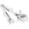 Miflame LED Clamp Magnifying Lamp