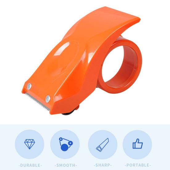 Portable Heavy Duty Metal Tape Dispenser Handheld Tape Cutter Tape Cutting Machine for Office Warehouse Package Packing Shipping