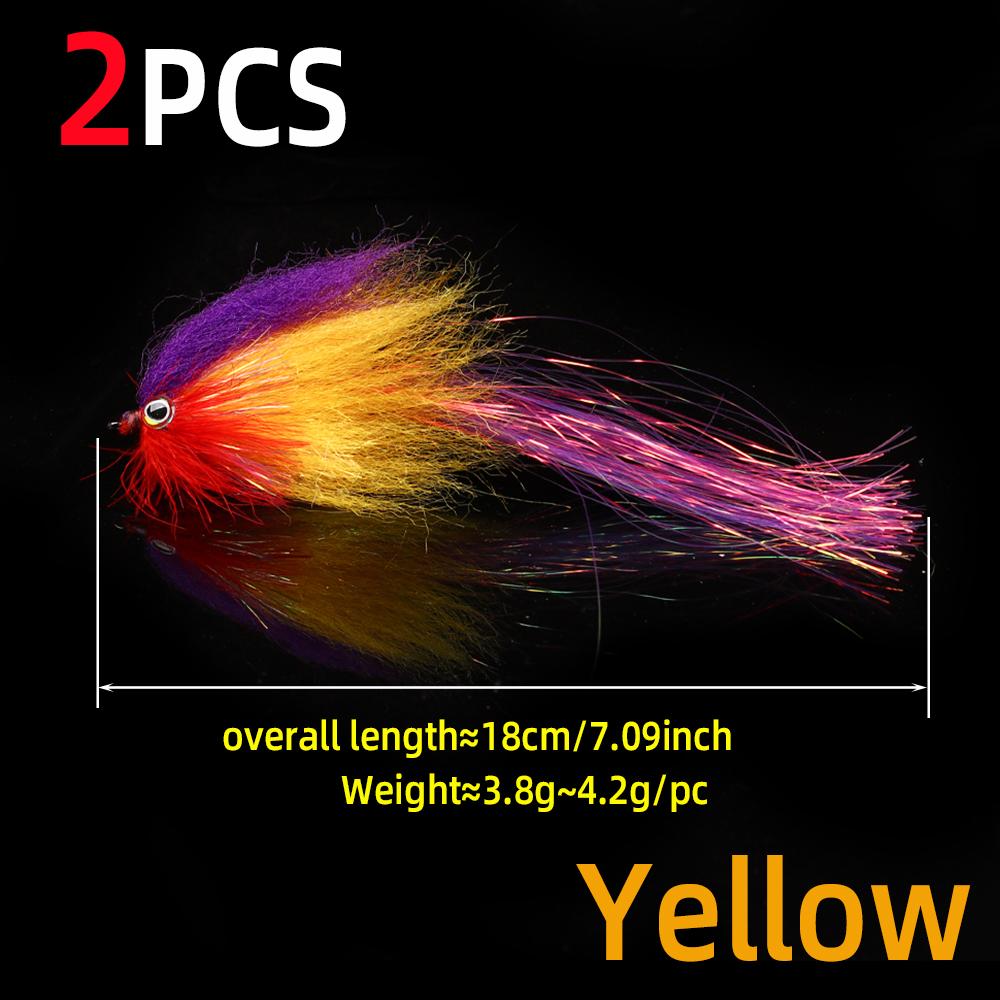 #4/0 Big Game Streamer Fly Приманка для ловли хищника в соленой и пресной воде 3D Fish Eyes Для форели, щуки, окуня, морских приманок