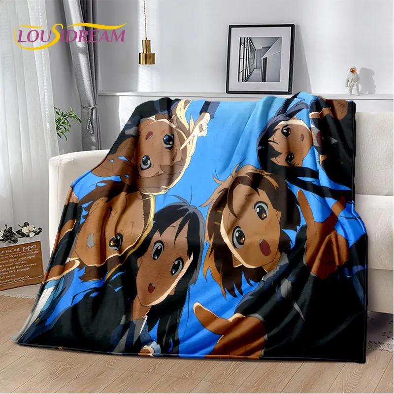 K-ON Cartoon Cute Lolita Kawaii Girls Мягкое плюшевое одеяло, фланелевое одеяло, плед для гостиной, спальни, кровати, дивана, пикника