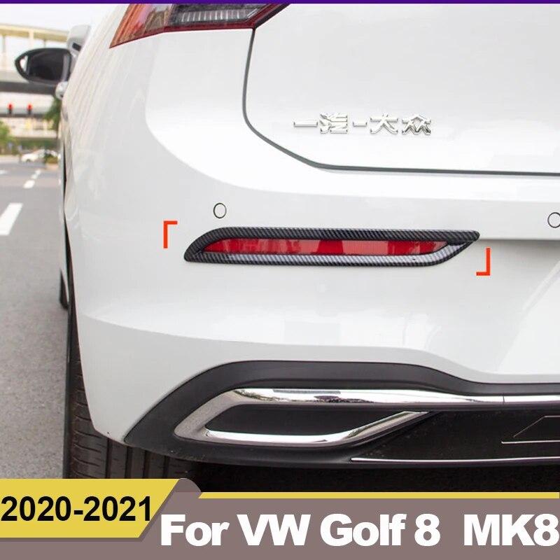 Для Volkawagen VW Golf 8 MK8 2022 ABS задняя противотуманная фара, крышка, накладка на заднюю противотуманную фару, рамка, наклейка, аксессуары