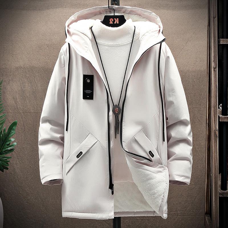 Осенне-зимний модный тренд, однотонное флисовое пальто большого размера для мужчин, повседневное свободное толстое теплое пальто большого размера