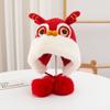 Hairball New Year Lion Cap Embroidery Cap Kids Beanie Cap Unique Children Fleece Hat  Ear Protector