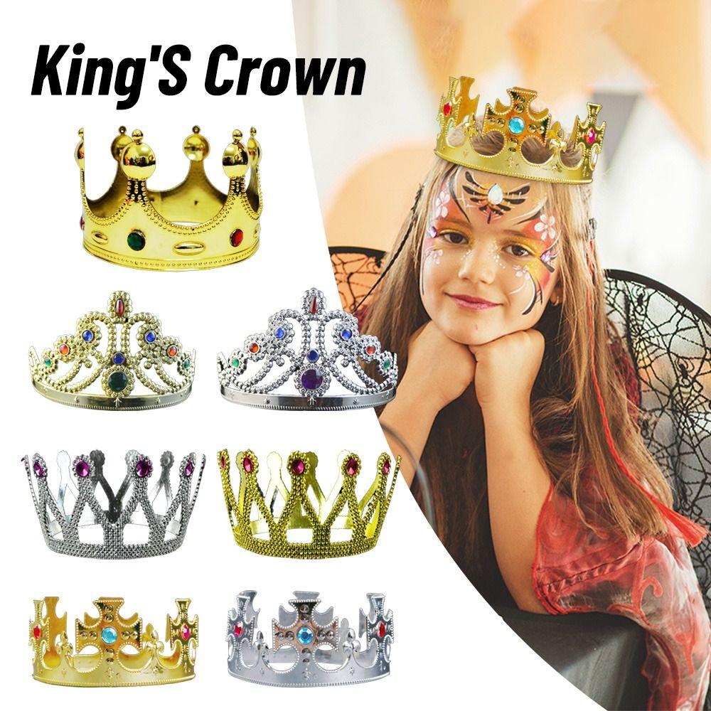 Charles Coronation Ceremony Hairpin King'S Crown Circular Tiaras Princess Crown Nine Diamond Crown