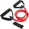 KD Resistance Band Toning Tube with Door Anchor (15-50 lbs) Medium Heavy E Heavy Exercise Home Workout Strength Training and Weight (Medium, Red)