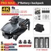 L600 PRO MAX Drone 4K Three-Axis PTZ HD Dual Camera Brushless Motor GPS 5G WIFI RC FPV Quadcopter Toys