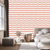 Coral and White Striped Wallpaper, Fine Detail for Living Room and Bedroom 50x1000