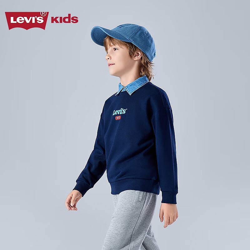 Levi's Детская хлопковая толстовка с принтом