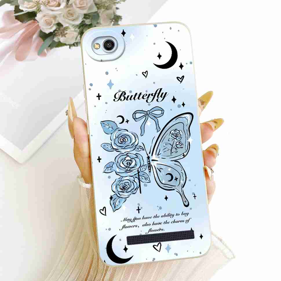 For Xiaomi Redmi 4A Casing Soft Silicone Cute Girl Moon Painted For Xiaomi Redmi 4A 4 A Redmi4a Mobile Phone Cases Covers