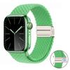 Магнитный плетеный ремешок-петля для Apple Watch 45мм 41мм 44мм 42мм 46мм Ultra 3 49мм Нейлоновый браслет iWatch 11 10 9 8 7 6 5 SE